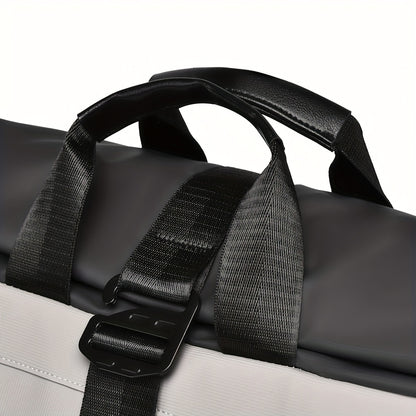 Men's Large Capacity Expandable Laptop Backpack - Heavy-Duty 39.62 cm Computer Bag with 15-Inch Compartment, Padded Shoulder Straps & High Quality Design for, College,, Travel - Durable Black/Grey Commuter Backpack for s, Bac