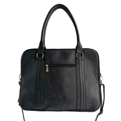 Vintage-Style Large Capacity Laptop Bag for Men & Women - Adjustable Crossbody Shoulder Bag with Detachable Strap, 3 Compartments, Tablet Pocket, Lightweight Durable Design for Office, Commuting & Travel, Laptop Carrying Case