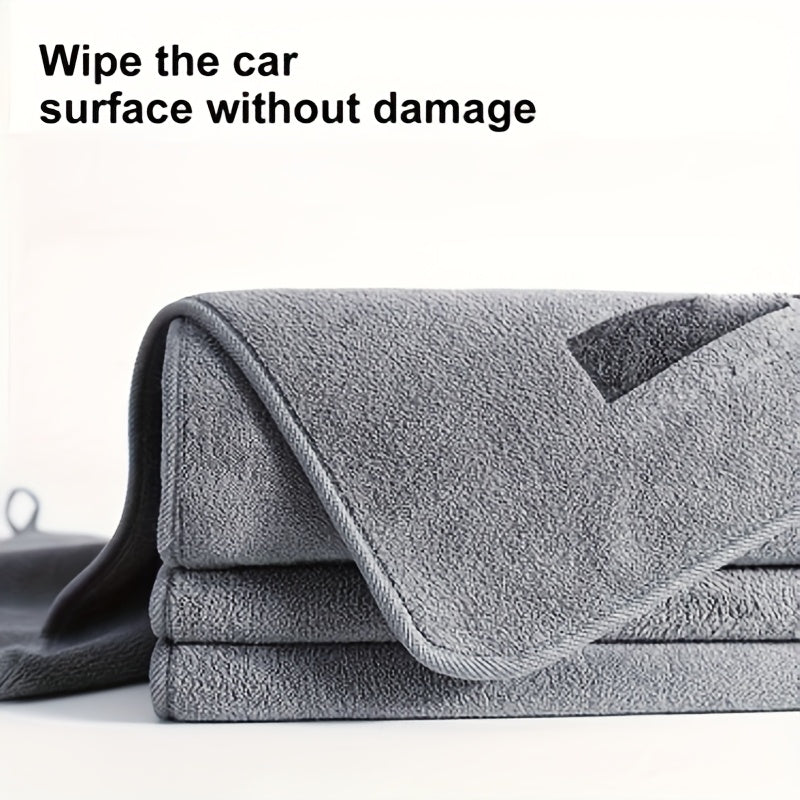 5/2pcs Luxury Microfiber Car Washing Towel, Soft Drying Cloth for Car Body with Double Layer of Thickened and Highly Absorbent Plush