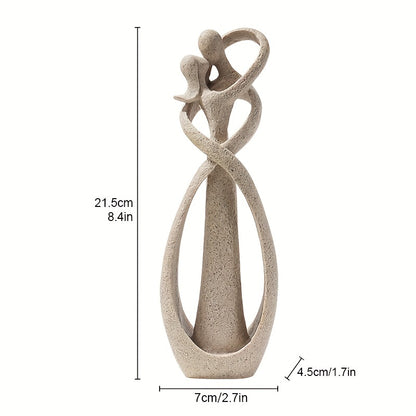 1pc, Kissing Couple Statue Abstract Sculpture Resin Statue Home Decor Modern Home Office Desktop Shelf Bookshelf Decoration, Christmas Gift