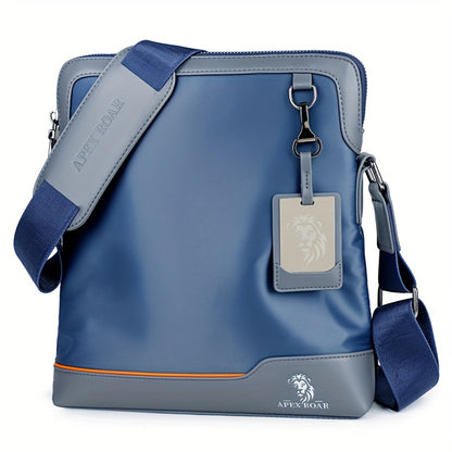 Men'S Crossbody Bag with Tablet Compartment - Messenger Bag, Passport Holder & Adjustable Strap - Sleek Royal Blue - Durable Everyday Carry for Travel, Gym, Commute - Perfect Gift for Men (Halloween, Christmas) - Compatible w