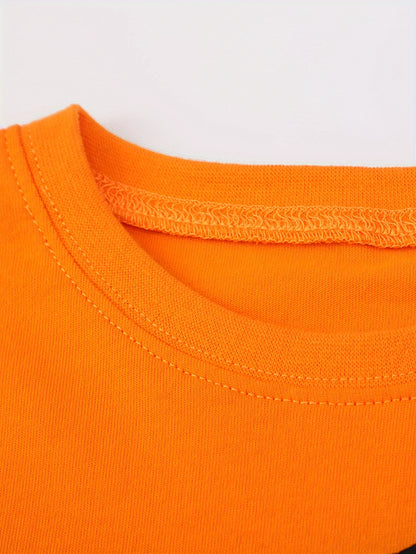 Boys' Pure Cotton Long Sleeve T-Shirt with Small Dinosaur Pattern Autumn and Winter Trendy Style