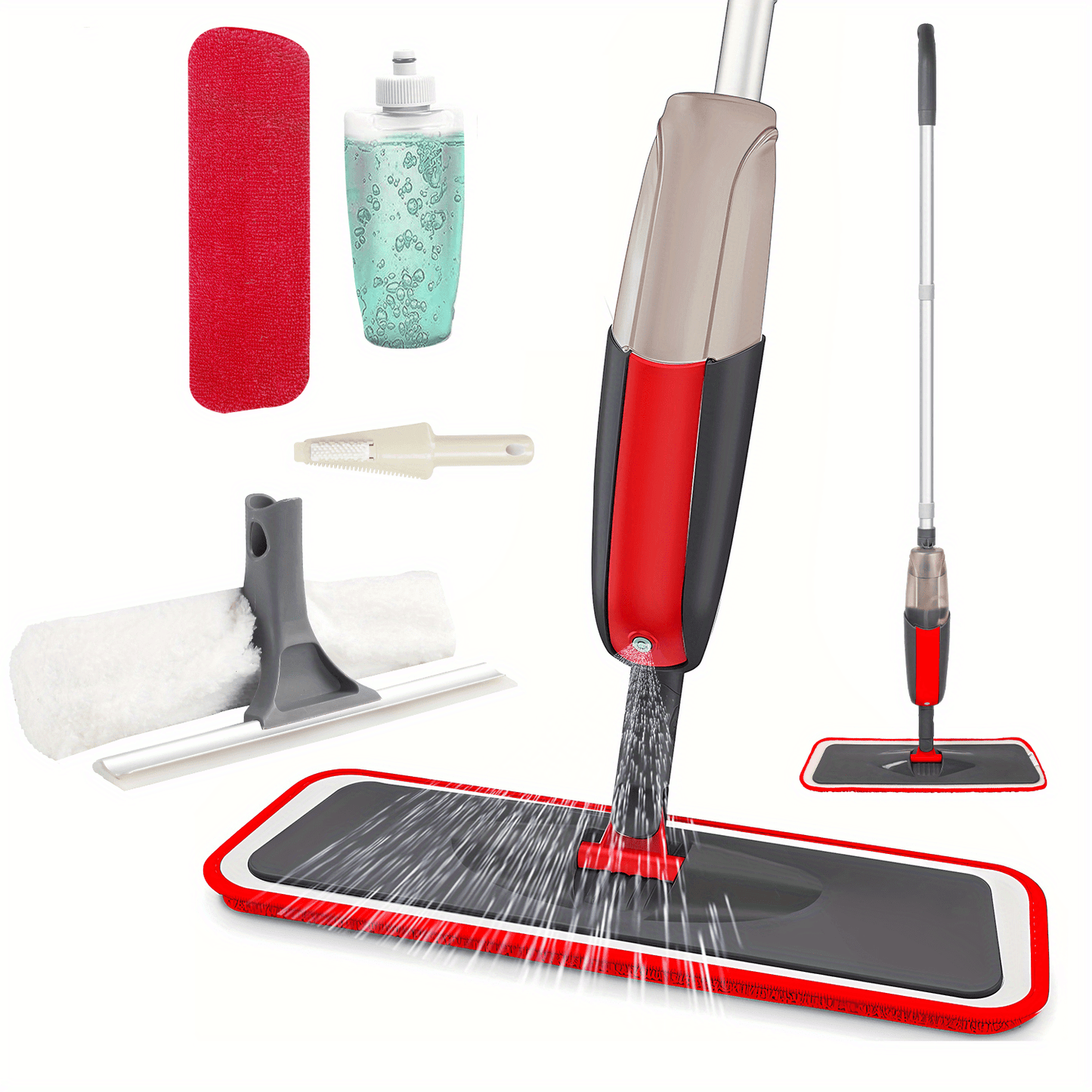 1set, Multi-purpose Spray Mop For Cleaning Floors With Extra Reusable Washable Pads And Refillable Sprayer - Wet/dry Spray Mop Set For Home And Kitchen, Hardwood, Laminate And Vinyl Planks, Cleaning Supplies, Cleaning Tool, B
