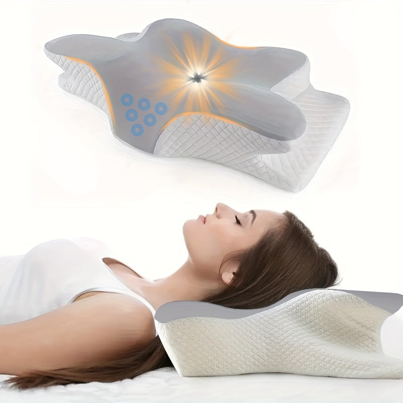 1pc Cervical Pillow - Slow Rebound Cooling Neck Support Pillow with Ergonomic Design, Machine Washable Pillowcase - Side Sleeping, Back Sleeping, Stomach Sleeping - Ideal for, Sleeping, Back Sleepers