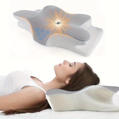 1pc Cervical Pillow - Slow Rebound Cooling Neck Support Pillow with Ergonomic Design, Machine Washable Pillowcase - Side Sleeping, Back Sleeping, Stomach Sleeping - Ideal for, Sleeping, Back Sleepers