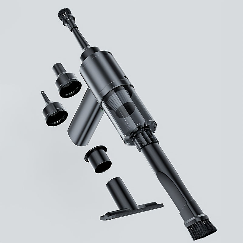 High-power Wireless Handheld Vacuum Cleaner with 2-in-1 Blower & Vacuum Function, HEPA Filter, USB Rechargeable. Portable air duster for sofas, seats & home cleaning. Stylish design with durable build, combining convenience a