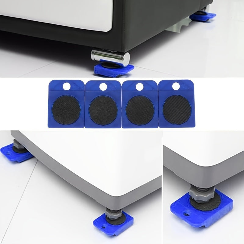 5pcs Heavy-Duty Furniture Moving Set with Lifter and Sliders, Blue - Ideal for Moving Appliances, Refrigerators, and Sofas