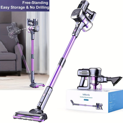 Free-Standing Vacuum Cleaner 28KPa, Lubluelu 202 Powerful Lightweight Cordless 6in 1 Stick Vacuum Cleaner for Carpet Floor Pet Hair, Christmas&Halloween Gifts, Vacuum Cleaner for Home, Cordless Vacuum Cleaner High Suction, Va