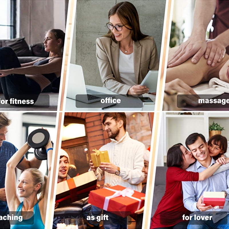 Double Row 20 Beads Carbonized Massage Stick - High Quality Wooden Meridian Roller, Suitable for the Whole Body, Professional Abdominal Gua Sha Tool, Health Care Massage Tool, Suitable for Waist/Abdomen/Legs/Hands/Back Body S