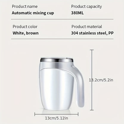 Fully Automatic Stirring Cup, Multifunctional Electric Coffee Mug, Lazy Rotating Magnetic Stainless Steel Milk Mug, And Travel Mug.