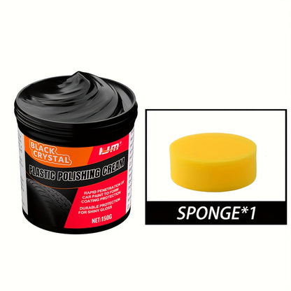 150g Universal Plastic and rubber Repair paste - interior reconditioning wax, automotive tire gloss maintenance, anti-aging and fading, repair scratches