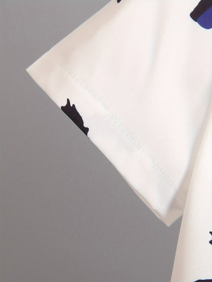 Boys' Summer Fashion Street Shirt Three-piece Set Only Selling Hats, Shirts and Shorts, Perfect for Outdoor