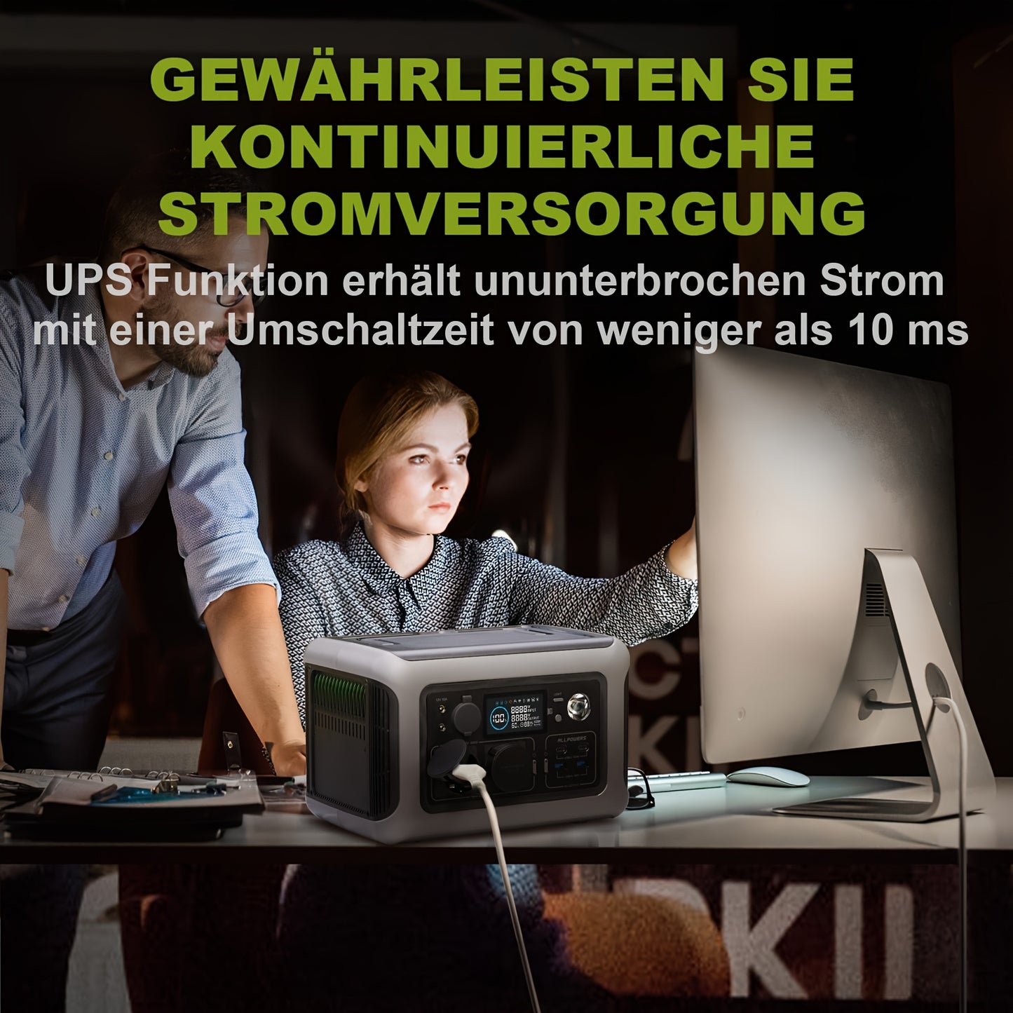 ALLPOWERS R600 299Wh Portable Power Station LiFePO4 Battery AC Output Solar Generator with 600 W Batteries, 0-100% Quick Charge In 1 Hour for Camping, Motorhome, Emergency, RV, Portable Generator for Camping, Solar Battery, G