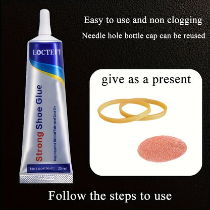 1pc 25ml Shoe Repair Glue Special Glue for Shoes Resin Soft Glue Waterproof Universal Strong Sole Special Shoe Repair Glue Universal Glue Leather Shoes Sports Shoes Glue Strong Glue Shoe Repair Glue Soft Glue