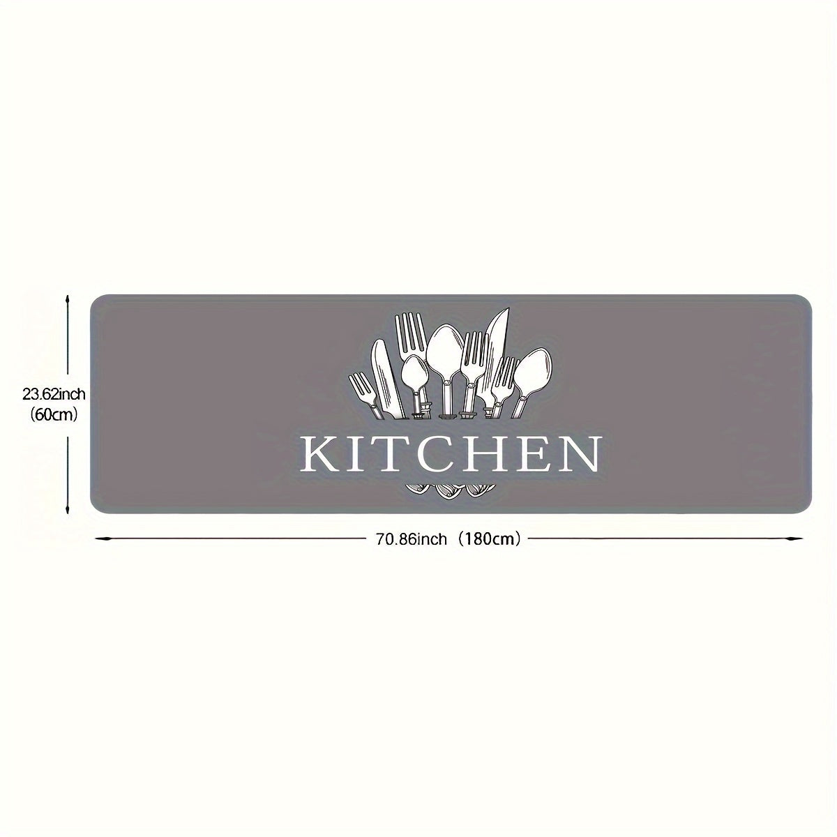 1pc, Soft Thickened Kitchen Mat, Non-slip Oil-proof Floor Mat, Waterproof Runner Rug, Dirt-resistant Floor Mat, Machine Washable, Entrance Doormat, Kitchen Living Room Laundry Bathroom Water-absorbing Floor Mat Set, Room Deco