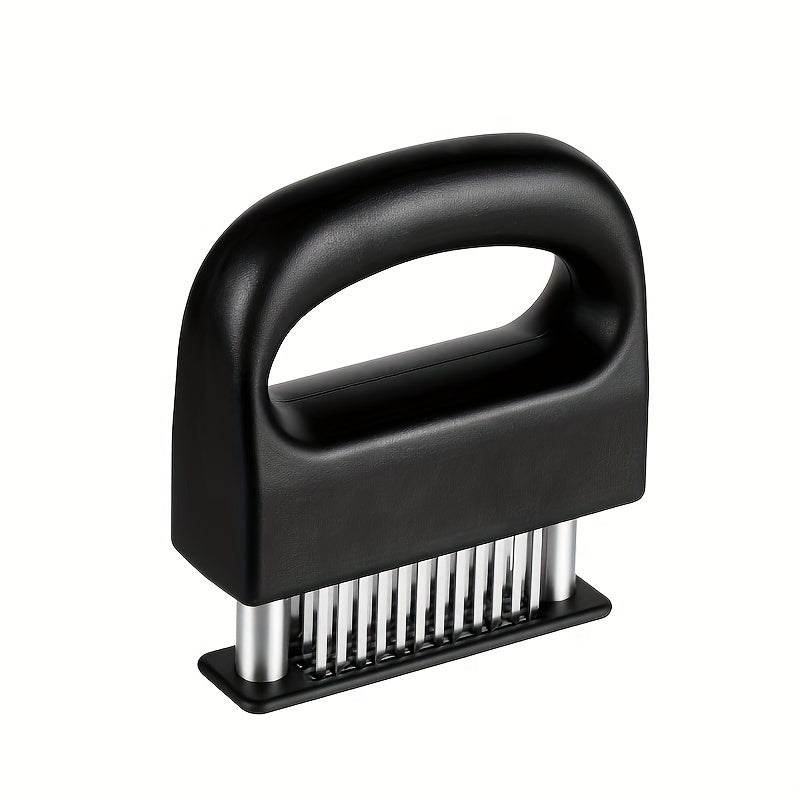 1pc Household Multifunctional Stainless Steel Meat Tenderizer, 48 Pine Needles Meat Tenderizer - a Must for Meat Marinating! Highly Efficient Meat Tenderizer, One-Click to Create Delicious Tender Meat, a New Choice of Kitchen