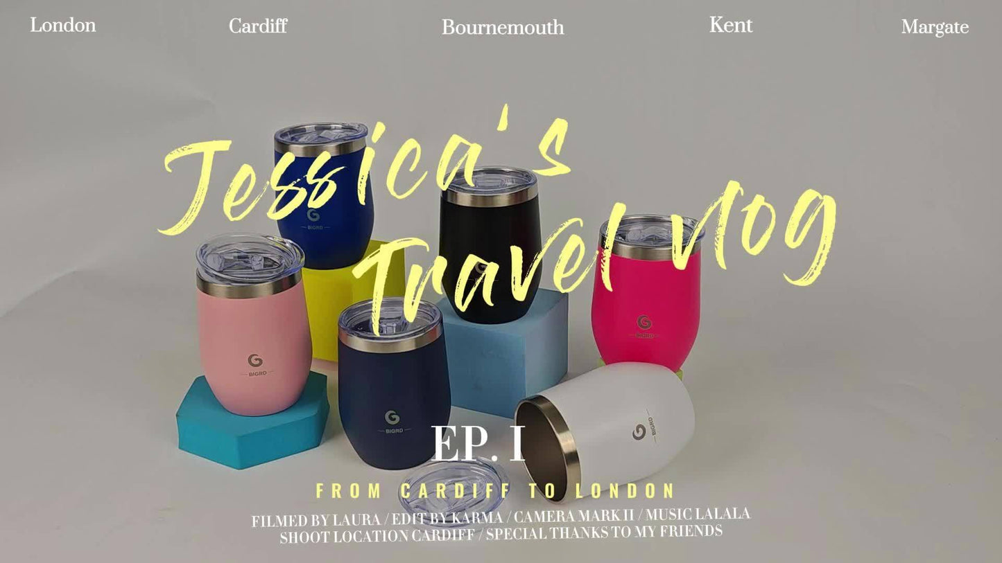 15oz Stainless Steel Travel Mug with Dual-Wall Vacuum Insulation, Leak-Proof Lid & Handle, 300ml, Personal Coffee Cup for Running, Gym, Office, Commuting - Dishwasher Safe, Hand Wash Only, No Battery Needed, Coffee Travel Mug