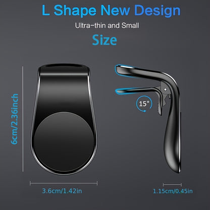 Car Magnetic Phone Holder in L Shape Stand Magnet Cellphone Bracket Car Magnetic Holde