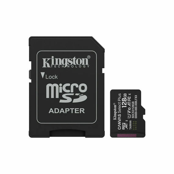 Cartão de Memória Micro SD com Adaptador Kingston SDCS3/128GB 128 GB