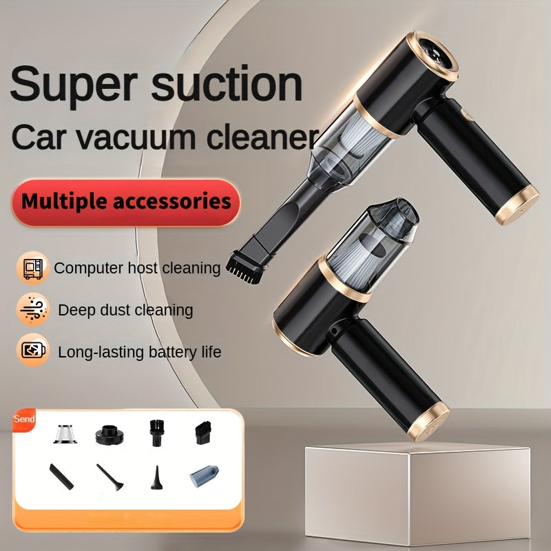 Wireless Handheld Vacuum Cleaner with Blower Function, Powerful Suction, and Compact Design - Ideal for Home, Office, Pet Hair Cleaning - USB Rechargeable, Multi-Functional, Portable, Vacuum Cleaner