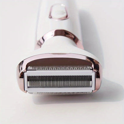 4 In 1 Women's Electric Hair Remover/Women's Multi-Function Electric Hair Remover Set/Women's Bikini Trimmer/USB Rechargeable/Hair Remover for Pubic Hair, Eyebrows, Nose, Face, Legs, / Portable, Gentle, Women's Gift, Mother's