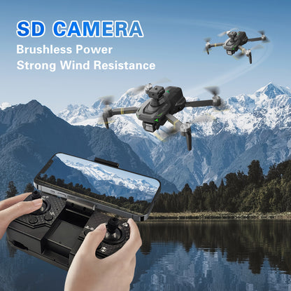 GD95 Quadcopter Drone, Foldable Drone, Drone with 480P Camera, with Gesture Selfie/altitude Hold/one-button Start/with Optical Flow Hovering Function, A Gift for Lovers/family/friends