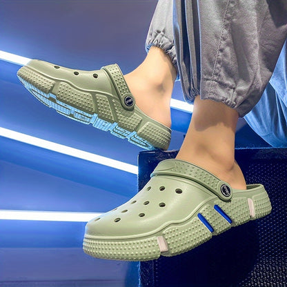 Tamancos unissexo, sapatos para jardim, chinelos leves antiderrapantes, sandálias casuais vazadas para praia, calçado adulto