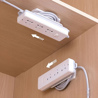 11-Piece Set of Adhesive Socket Supports and Cable Organizers - Home Decor