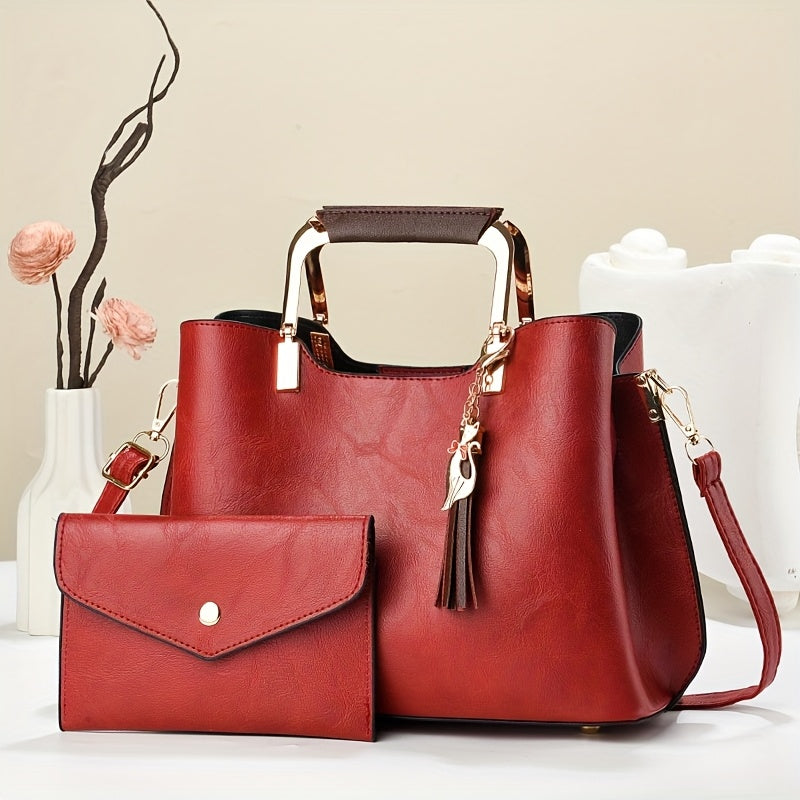 2pcs Fashion bag with stylish and versatile style