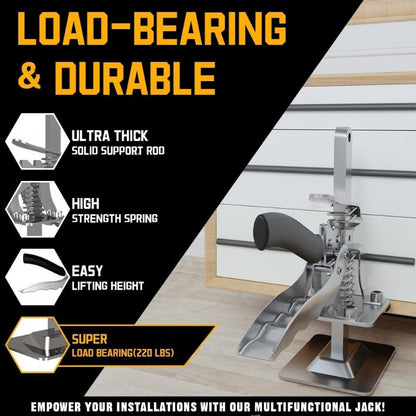 2pcs 7.5 Inch Multifunctional Furniture Lifter, Labor-saving Arm Jack, Suitable For Installing Cabinets And Door Panel Lifting, Load Capacity 220 Lbs, Manual Lifting Height 3.9 Inches