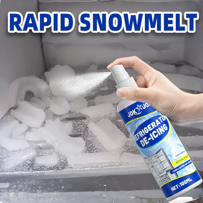 Refrigerator Defrosting and De-icing Agent — Fast Ice Melting and Anti-Freezing for Home Freezers and RV Freezing Equipment, Freezer Defrosting, Ice Melting Solution, Efficient Deicing, Quick Defrosting, Durable Container,