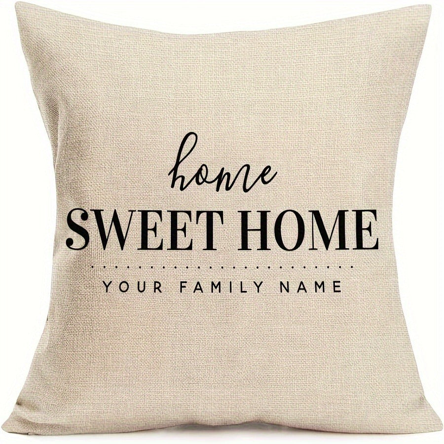 4pcs-Home Sweet Home Pillow Set Warm Inspirational Quotes Cushion Set Farmhouse Pillow Set Suitable for Sofa Decoration