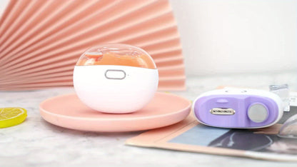 Cortador e polidor de unhas elétrico recarregável SWOSON com luz LED - Alimentado por USB, bateria de polímero de lítio, carregamento rápido 36V/5A, 3 em 1: aparador, polidor e lixador de unhas - Resultados de qualidade profissional para uso doméstico.