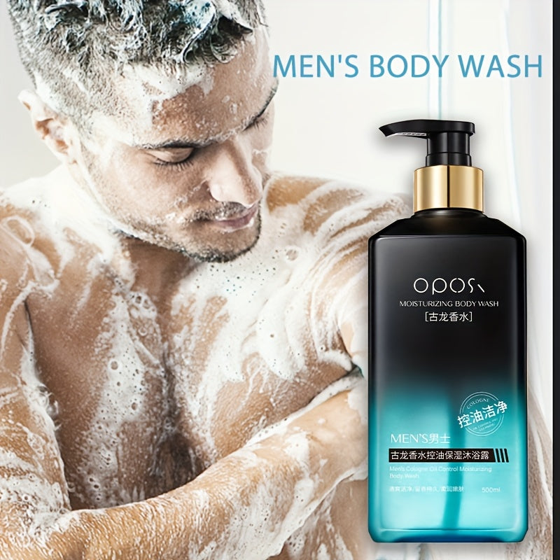 Men's Cologne Shower Gel, Deep Cleansing & Shampoo Combo, Rich Lather, Long-Lasting Fragrance, Enriched with Hyaluronic Acid, Ideal Gift