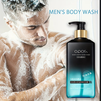 Men's Cologne Shower Gel, Deep Cleansing & Shampoo Combo, Rich Lather, Long-Lasting Fragrance, Enriched with Hyaluronic Acid, Ideal Gift