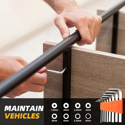 157pcs Tool Kit - Portable Mechanical Set with Adjustable Wrench, Drive Socket Combination, Saw, Chrome Vanadium Steel, Black, Durable Plastic Toolbox, No Assembly Required, Non-Electric, Battery-Free, for Home, Apartment, Ga