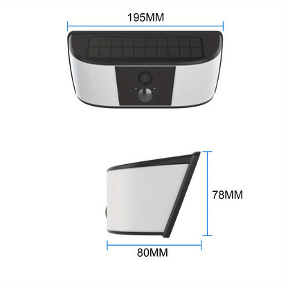 Wireless Solar Security Camera Outdoor with Motion Detection Color Night Vision Two-Way Audio Built-in Spotlight And Siren Alarm for Home