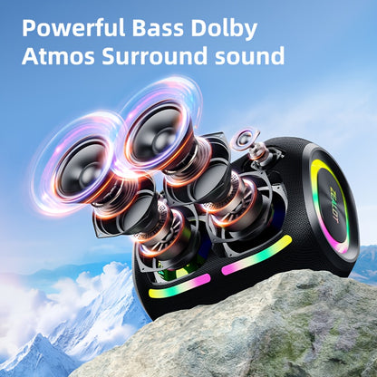 ZEALOT ZE01 120W High-power Wireless Speaker, Outdoor Portable, IPX5, And 4 Speakers, Built-in 24000mAh Battery, With RGB Color Lights, SD, USB, AUX, Internet Dual Pairing Function, Hands-free Calling, Supports Mobile Phones,