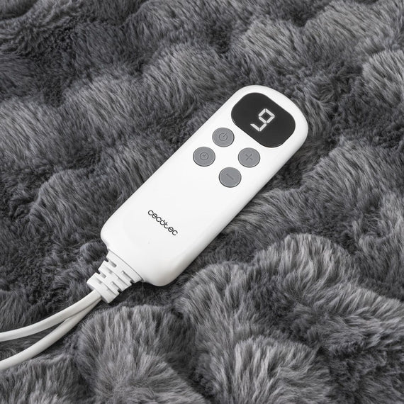 Cecotec Manta Elétrica HeatConfort Calma 160x130 cm 115W Cinza 10 Temp Deslig. Auto