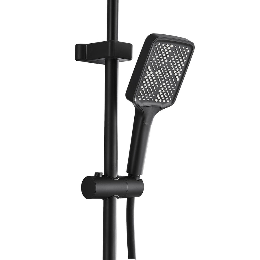 Coluna de duche Fontastock Preto Aço inoxidável ABS Plástico