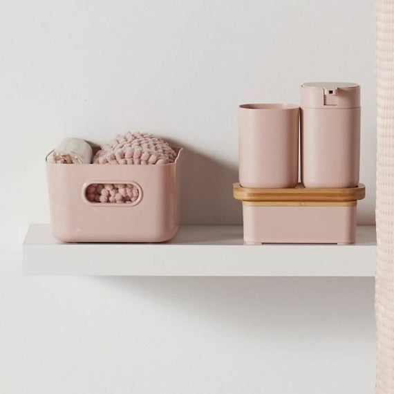 Conjunto de Banho TODAY HOY Cor de Rosa Plástico 3 Peças