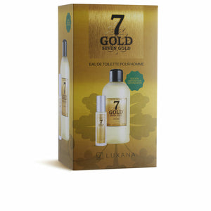 Conjunto de Perfume Homem Luxana Seven Gold 2 Peças