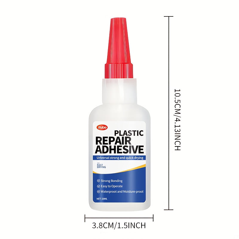 Car Bumper Glue - Plastic Special Adhesive, Strong Universal Welding Agent for Repairing Plastic Parts, Rearview Mirror Base, and Cracked Shell Bonding Agent