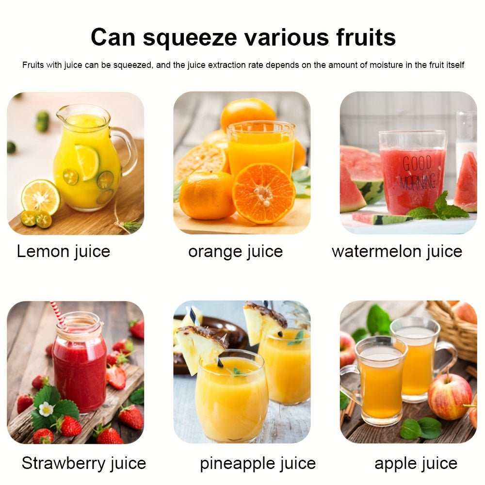 Stainless Steel Manual Juicer - Commercial & Home Use, Heavy-Duty Construction, Easy-Clean Design, No Power Needed, for Oranges, Grapefruits, Lemons, Apples, Berries, Vegetables - Ideal For Restaurants, Home Kitchens, Fruit J