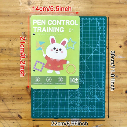 Reusable Magic Practice Copybook Set for Kids,Pen Control Training and Drawing Education Workbook, with Erasable Pen and Refills,Learning Writing Skills Development,Classroom Education