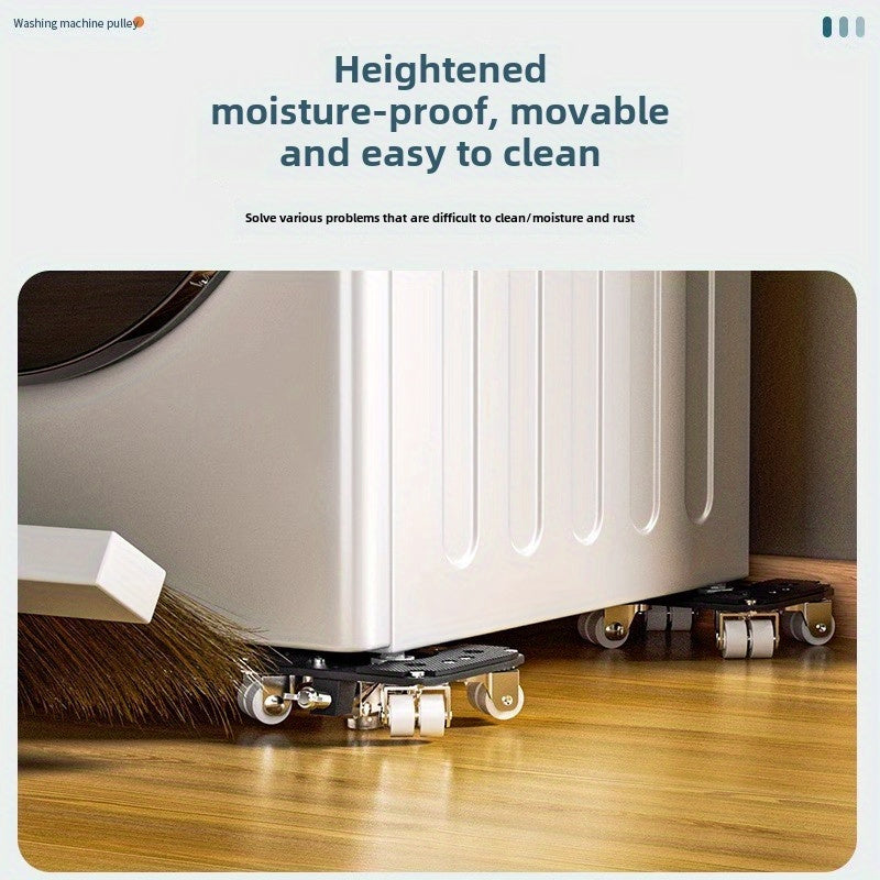 6-Piece Upgraded Furniture Dolly Set, Includes 4 Furniture Movers with 4 Wheels, 1 Pry Bar, 1 Pair of Gloves, Carbon Steel Panel Heavy-Duty Dolly, Furniture Lifter with 4 Universal 360° Swivel Rubber Wheels, Max Load 999.72