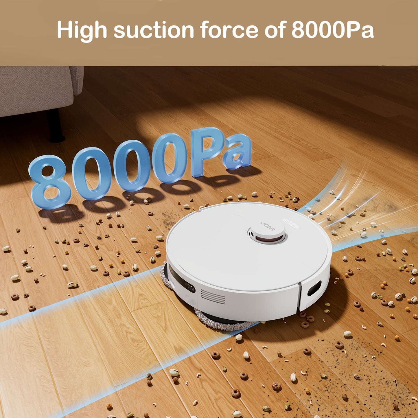 JONR Smart Sweeping Robot P20 Pro Fully Automatic Cleaning And Mopping Robot Halloween Christmas Gift Black Friday 10000PA