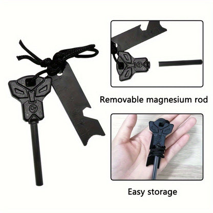 Survival Portable Multifunctional Fire Starter with Emergency Gadget Accessories Kit: The Perfect Outdoor Camping Tool for Emergency Preparedness
