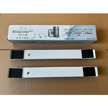 2pcs Heavy-Duty Plastic Furniture Movers with 360° Swivel Casters - 46.5cm to 72cm Height Adjustable, 18.3in to 28.3in Width, 4cm Thickness for Washing Machines, Dryers, Appliances &amp; Home Furniture, Furniture Movers, Laundry