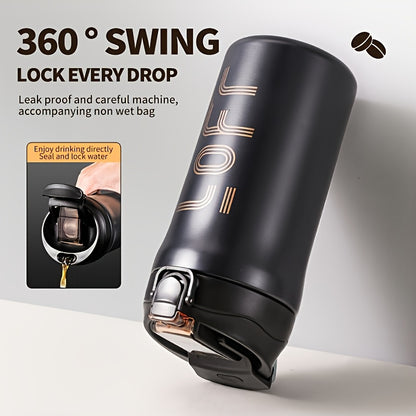 20oz/600ml Double Wall Vacuum Insulated Stainless Steel Travel Mug - Thermal Cup with Leakproof Flip-Top Lid, Keeps Drinks Hot/Cold for Hours, Large Capacity Thermos for Coffee, Tea, Water - Perfect Gift for Coffee &amp; Tea Love